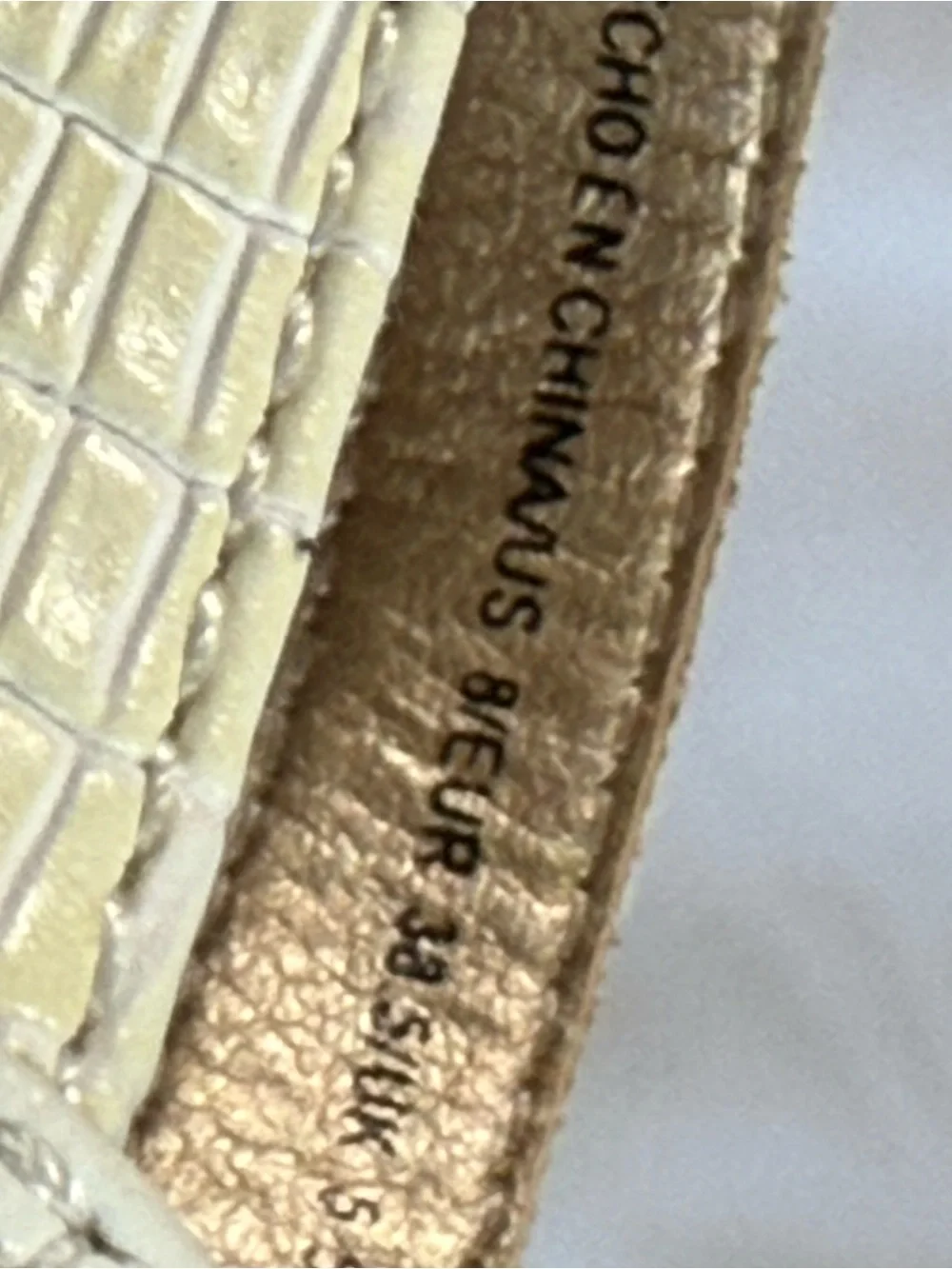 Aldo white strap
